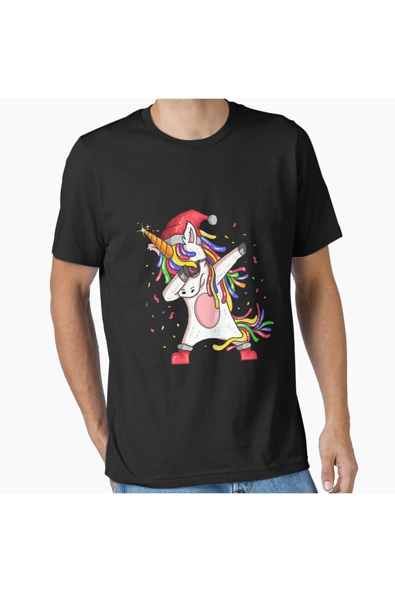 Dabbing Unicorn Hip Hop Dab Holiday Fun Retro Vintage Inspired Unisex T-Shirt, up to size 5XL