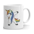 thumbnail image 1 of Dabbing Unicorn Meme Dance Funny Coffee Tea Ceramic Mug Office Work Cup Gift 15 Oz, 1 of 3