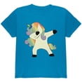 thumbnail image 1 of Dabbing Unicorn Youth T Shirt Sapphire YSM, 1 of 1
