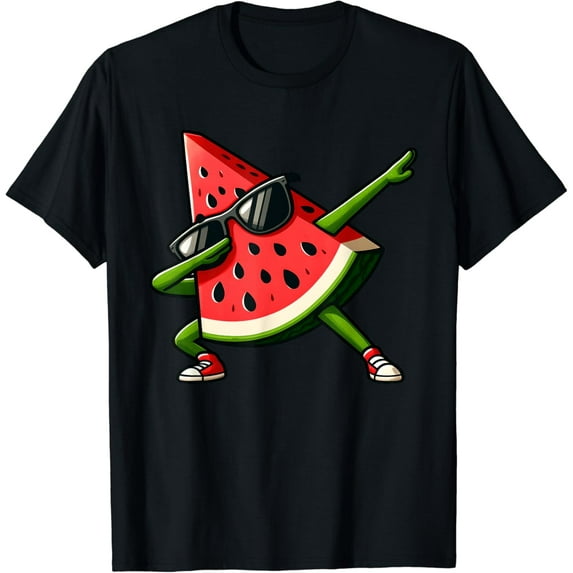 Dabbing Watermelon Kawaii Summer Tropical Fruit Lovers Kids T-Shirt Unisex S-5XL Hot Trending Shirt, Vintage Birthday Gift