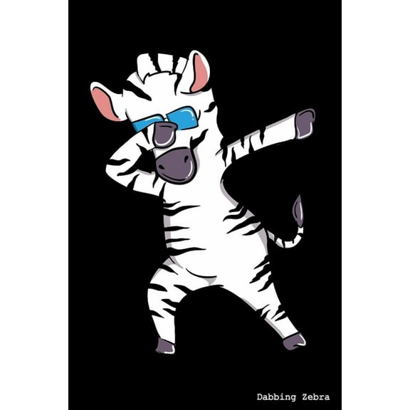 Dabbing Zebra: 120 Pages I 6x9 I Graph Paper 5x5 I Funny Exotic Stripes Wildlife Gifts (Paperback)