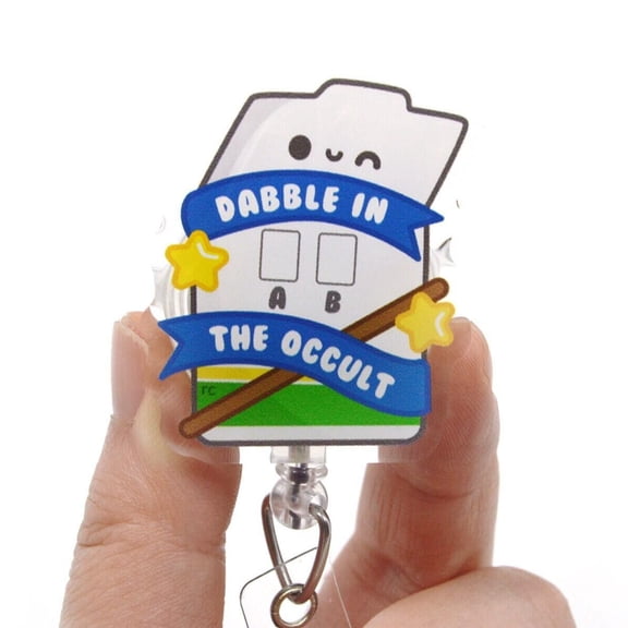 Dabble In The Occult Acrylic Badge for Lab Techs, Nurses, Nursing Students, Medical Assistants, Nursing Assistants, Lab Week Gift, MLT MLS