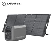 Dabbsson 1008Wh Portable Power Station 1000L with 210W Solar Panel, 1200W AC Output, LiFePO4 LFP Battery, Solar Generator for Home Backup, Camping&RV