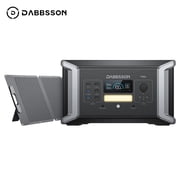 Dabbsson 1024Wh 2000W Solar Generator DBS1000 Pro with 210W Solar Panel, LFPLiFePO4 Battery, Fast Charging, for Home Backup Power, Camping & RVs