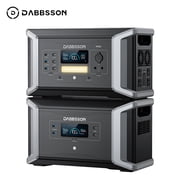 Dabbsson 3172Wh Power Station DBS1000 Pro with Expandable Battery DBS2100B, 2400W Solar Generator, EPS 15ms for Home Backup, Power Outage