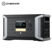 Dabbsson DBS1000Pro Portable Power Station 1024Wh 2000W LiFePO4 LFP Battery Solar Generator, 1200W AC Output for Outdoor Camping, Home Backup, Emergency, RV