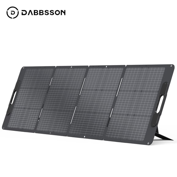 Dabbsson DBS210SC Portable Solar Panel 210W for Power Station, Foldable Solar Charger with Adjustable Kickstand, Waterproof IP67 for Outdoor Camping,RV,off Grid System