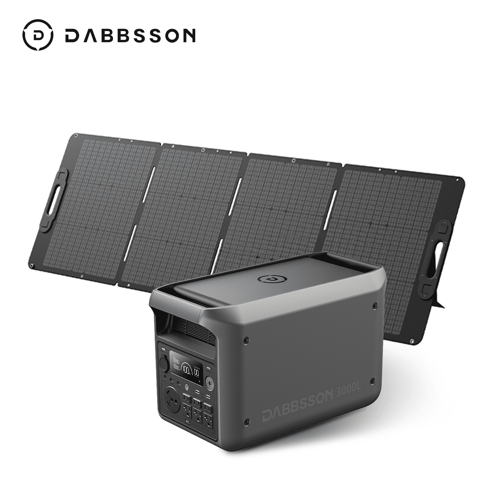 Dabbsson Portable Power Station 3000L with 420W Solar Panel, 3072Wh Solar Generator, 3000W AC Output for Outdoor,Camping,Home Use