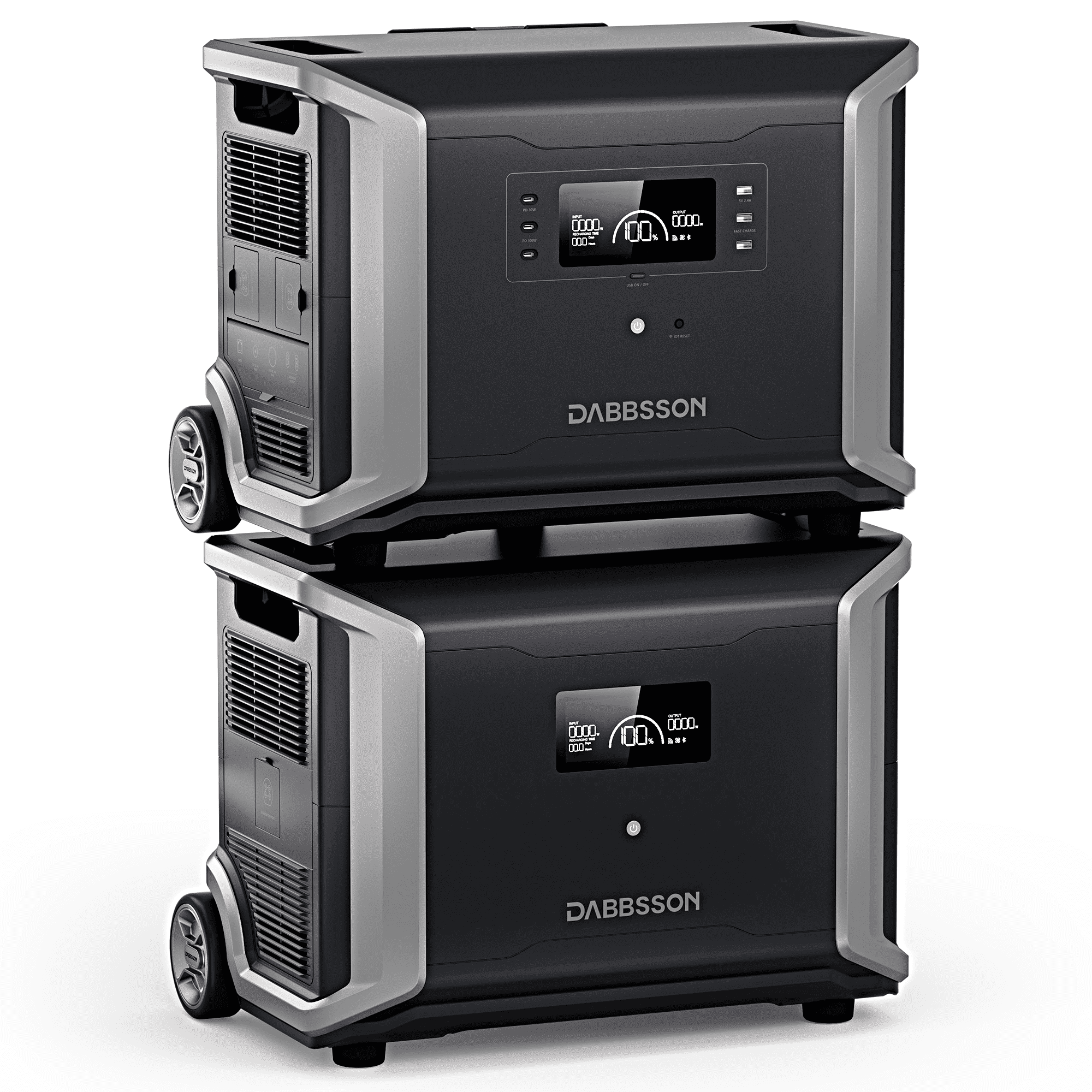 DABBSSON DBS3500 Power Station 8750Wh 3600W (Surge 7200W) with Expansion Battery DBS5300B Solar Generator for Home Backup, Power Outage