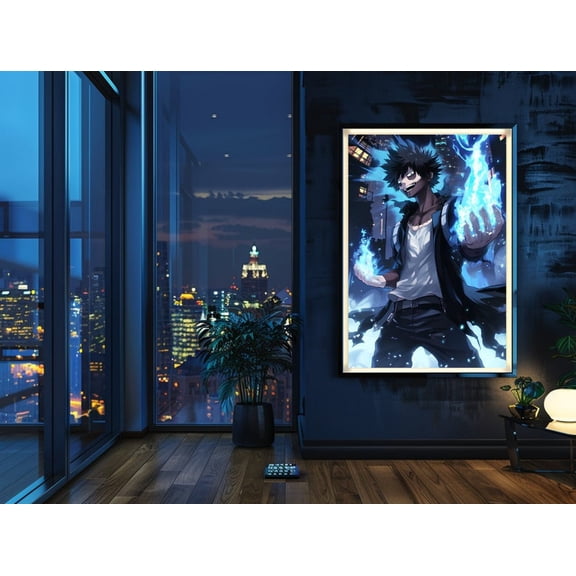 Dabi Anime Poster: My Hero Academia Wall Art 12x18 Inches, UNFRAMED