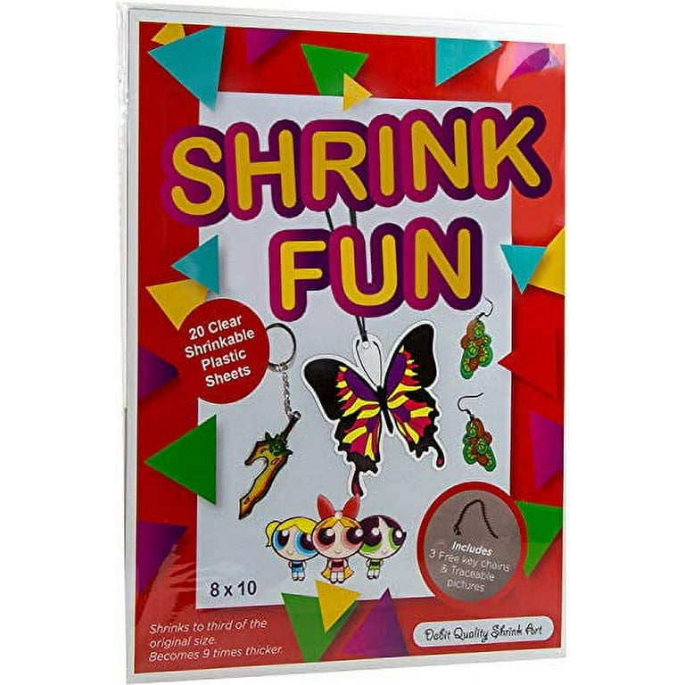 DABIT Shrinky Art Paper 25-Pack, Shrink Film That's A Dinks for Kids and Adults