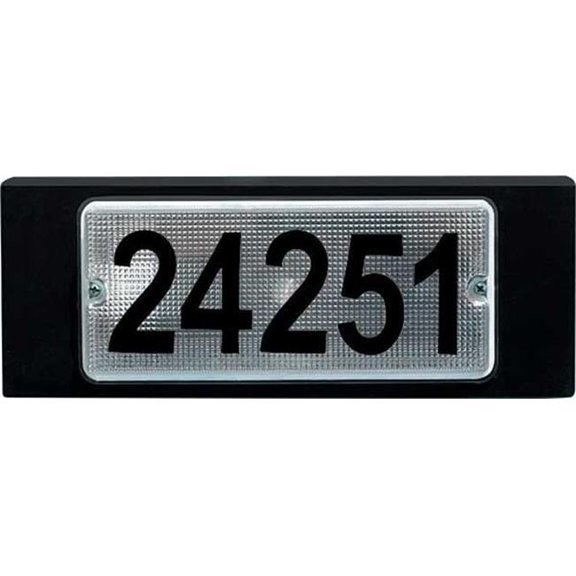 Dabmar Lighting W9301-L12-40K-B 120V-277V G24 LED 12W 40K Cast Aluminium Address Wall Light Fixture, Black