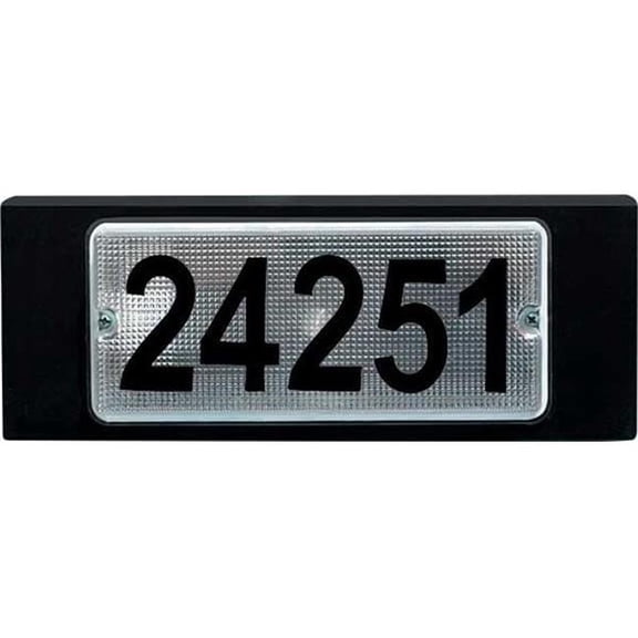 Dabmar Lighting W9301-L12-50K-B 120V-277V G24 LED 12W 50K Cast Aluminium Address Wall Light Fixture, Black