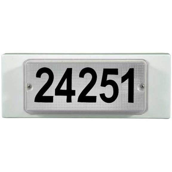 Dabmar Lighting W9301-L6-40K-W 120V-277V G24 LED 6W 40K Cast Aluminium Address Wall Light Fixture, White