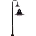 thumbnail image 1 of Dabmar Lighting GM6011-LB60-50K-B 120V-277V LB 60W 50K Cast Aluminium 1 Post Top Light Fixture Pole Plus Base, Black, 1 of 1