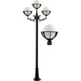 thumbnail image 1 of Dabmar Lighting GM2603-L54-30K-B 120V E26 3X LED 18W 30K Cast Aluminium 3 Post Top Light Fixture Pole Plus Base, Black, 1 of 1