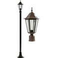 thumbnail image 1 of Dabmar Lighting GM1321S-L18-30K-BZ 120V E26 LED 18W 30K Cast Aluminium 1 Post Top Light Fixture Pole Plus Base, Bronze, 1 of 1