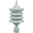 thumbnail image 1 of Dabmar Lighting GM182-L18-30K-W 120V E26 LED 18W 30K Cast Aluminium Post Light Top Fixture, White, 1 of 1