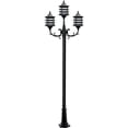thumbnail image 1 of Dabmar Lighting GM1823-L27-40K-B 120V GU24 3X LED 9W 40K Cast Aluminium 3 Post Top Light Fixture Pole Plus Base, Black, 1 of 1