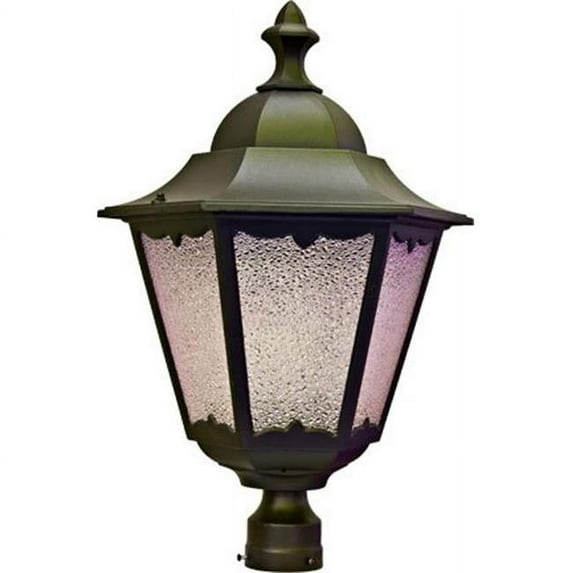 Dabmar Lighting 120W Powder Coated Cast Aluminum Post Top Light Fixture with Medium Base Metal Halide Lamp - Bronze