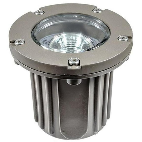 Dabmar Lighting 12V 2-Pin LED 7W 65K Polybutylene Terephthalate In-Ground Well Light, Bronze