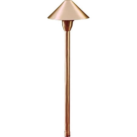 Dabmar Lighting 12V G4 LED 3W RGBW Cast Brass Cone Path Light, Copper
