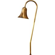 Dabmar Lighting 12V G4 LED 3W RGBW Cast Brass Horn Path Light, Antique Brass