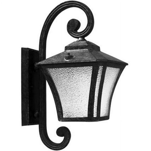 Dabmar Lighting 13 watt DL-S13-GU24 120 V Small Wall Fixture with Textured Glass Lens - Black - Bronze - Dark Bronze Stone & Verde Green