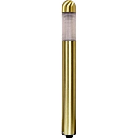 Dabmar Lighting 14 in. 12V G4 LED 3W RGBW Cast Brass Mini Path Light, Brass
