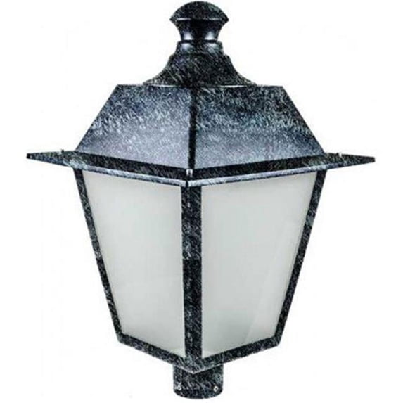 Dabmar Lighting 16W & 120V LED Large Post Top Fixture with Frosted Glass - Verde Green