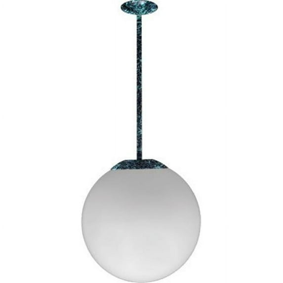 Dabmar Lighting 18 in. 120 V 35 watts Ceiling Globe Fixture 18 in. Drop with Metal Halide Lamp - Verde Green
