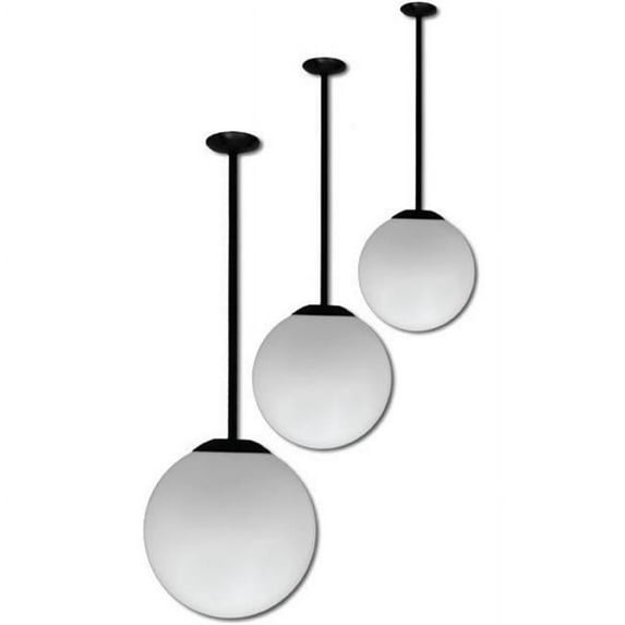 Dabmar Lighting 18 in. 120 V 35 watts Ceiling Globe Fixture 24 in. Drop with Metal Halide Lamp - Verde Green