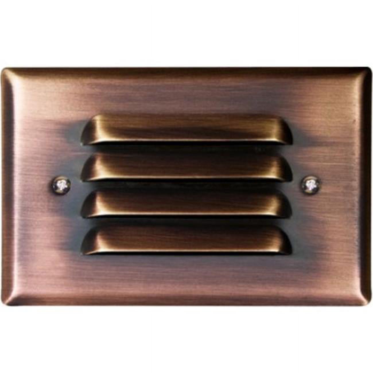 Dabmar Lighting  2.5W & 12V JC-LED Recessed Louvered Down Brick - Step & Wall Light - Antique Bronze Cover - image 1 of 1