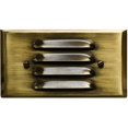 thumbnail image 1 of Dabmar Lighting  3.2W & 12V Bay-LED Recessed Louvered Down Brick - Step & Wall Fixture - Antique Brass Cover, 1 of 1