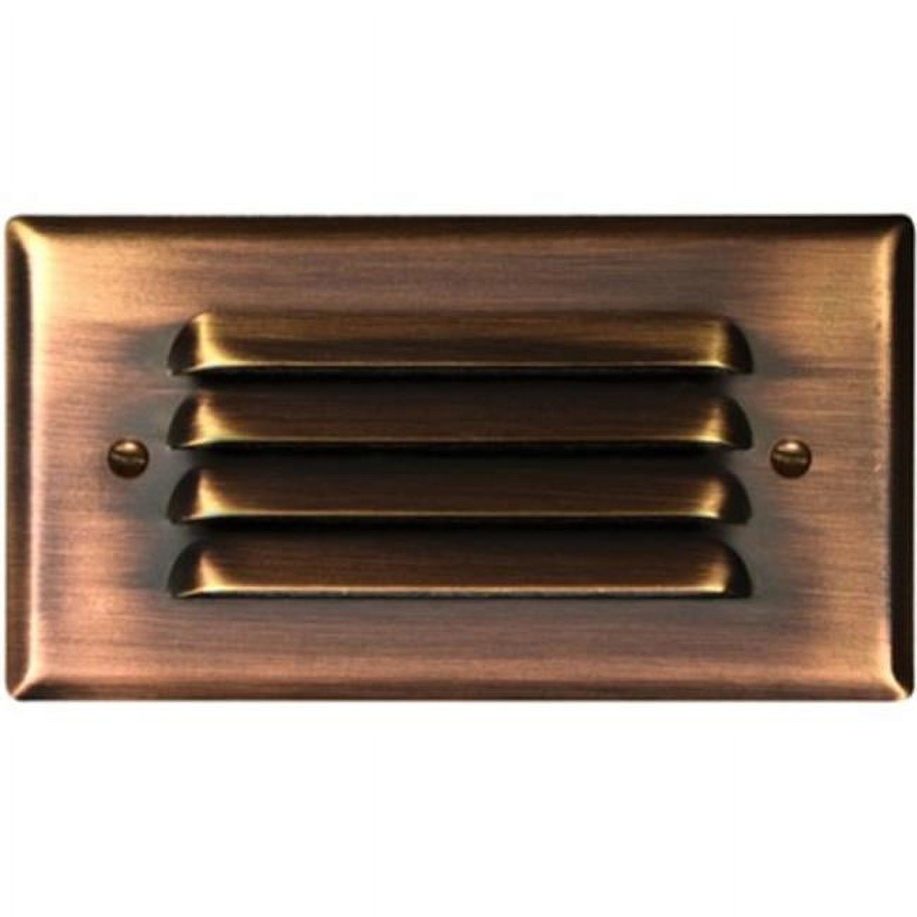 Dabmar Lighting  3.2W & 12V Bay-LED Recessed Louvered Down Brick - Step & Wall Fixture - Antique Bronze Cover - image 1 of 1