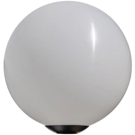 Dabmar Lighting 35W 120V Powder Coated Cast Aluminum Post Top 18 in. Globe Light Fixture with High Pressure Sodium Lamp - Black