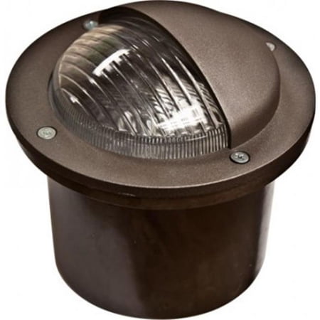 Dabmar Lighting 4W & 12V LED PAR36 Fiberglass Convex PC Lens Well Light with Eyelid - Bronze