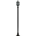 thumbnail image 1 of Dabmar Lighting GM1821-L6-RGBW-B 86V-265V E26 LED 6W RGBW Cast Aluminium 1 Post Top Light Fixture Pole Plus Base, Black, 1 of 1