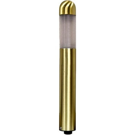 Dabmar Lighting 9 in. 12V G4 LED 3W RGBW Cast Brass Mini Path Light, Brass