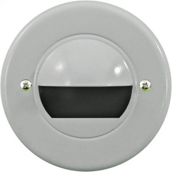 Dabmar Lighting Cast Aluminum Recessed Open Face Brick - Step & Wall Light - White - 4.74 x 4.74W 2.24 in.