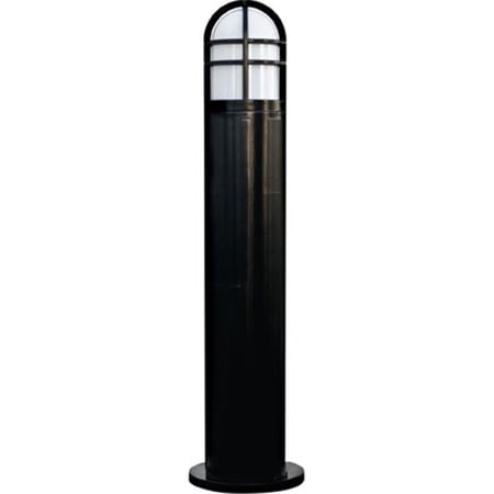 Dabmar Lighting D110-B 60W 120V Fiberglass Bollard, Black - 42 x 10.25 x 10.25 in.