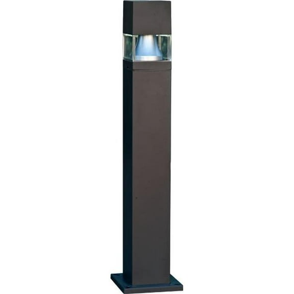 Dabmar Lighting D150-L9-27K-BZ 120V GU24 LED 9W 27K Fiberglass Squared Bollard Light, Bronze