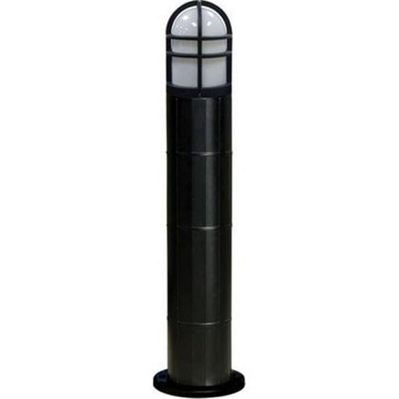 Dabmar Lighting D180-LED112-BZ G24 2Pin 20 watt 112 LED 120-277 V Open Cage Fiberglass Bollard with Pre-Wired, Black & Bronze