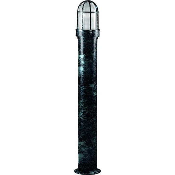 Dabmar Lighting D3100-L20-50K-VG 120V-277V G24 LED 20W 50K Powder Coated Steel Open Cage Bollard Light, Verde Green