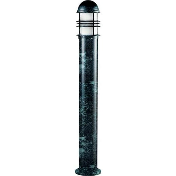 Dabmar Lighting D3200-L6-RGBW-VG 120V E26 LED 6W RGBW Powder Coated Cast Aluminium Open Cage Bollard Light, Verde Green