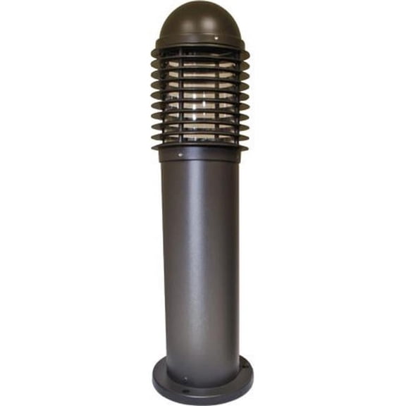 Dabmar Lighting D3390-L6-RGBW-B 120V E26 LED 6W RGBW Powder Coated Cast Aluminium Mini Caged Bollard Light, Black