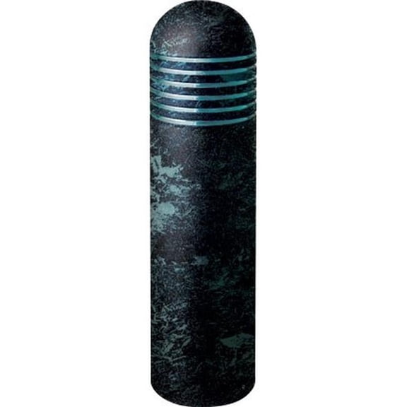 Dabmar Lighting D500-L6-30K-VG 120V E26 LED 6W 30K Powder Coated Steel Shuttered Bollard Light, Verde Green