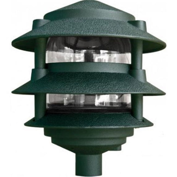 Dabmar Lighting D5000-LED4-G 6 x 0.5 in. 4W & 120V LED Three Tier Pagoda Light - Green