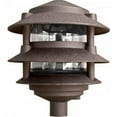 thumbnail image 1 of Dabmar Lighting D5013-BZ 6 x 0.5 in. 13W & 120V S13-GU24 Three Tier Pagoda Light - Bronze, 1 of 1