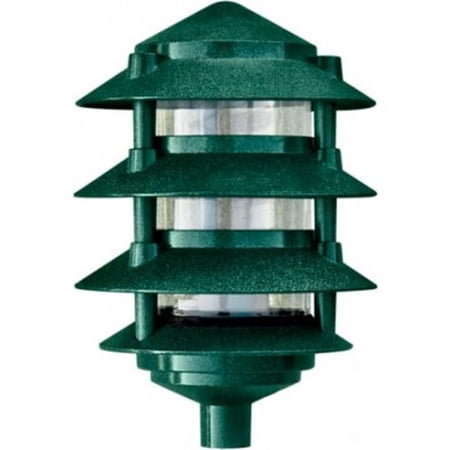 Dabmar Lighting D5100-LED6-G 6 x 0.5 in. 6W & 120V Filament LED Four Tier Pagoda Light - Green